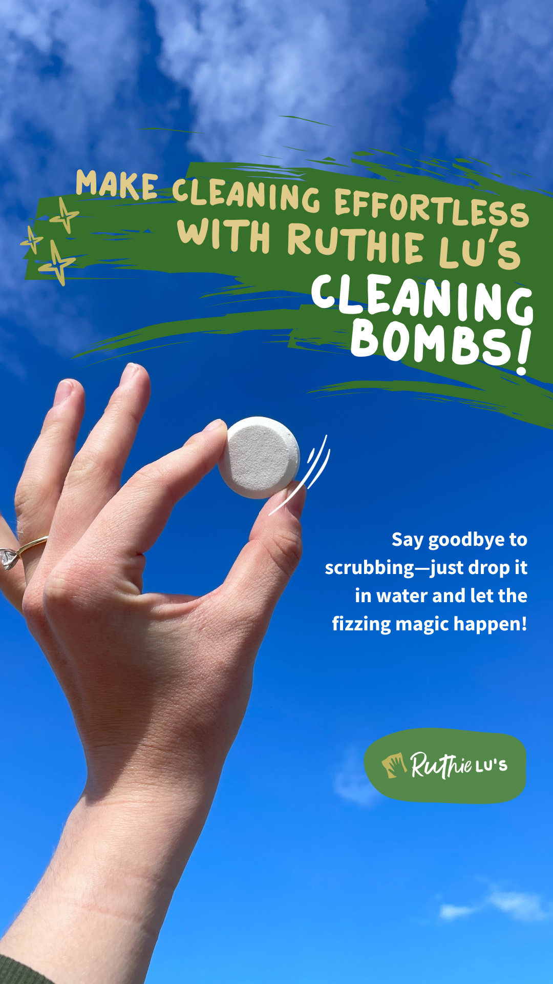 Fizz Your Way to a Fresher Home: How to Use Ruthie Lu's Cleaning Bombs for a Sparkling Clean!
