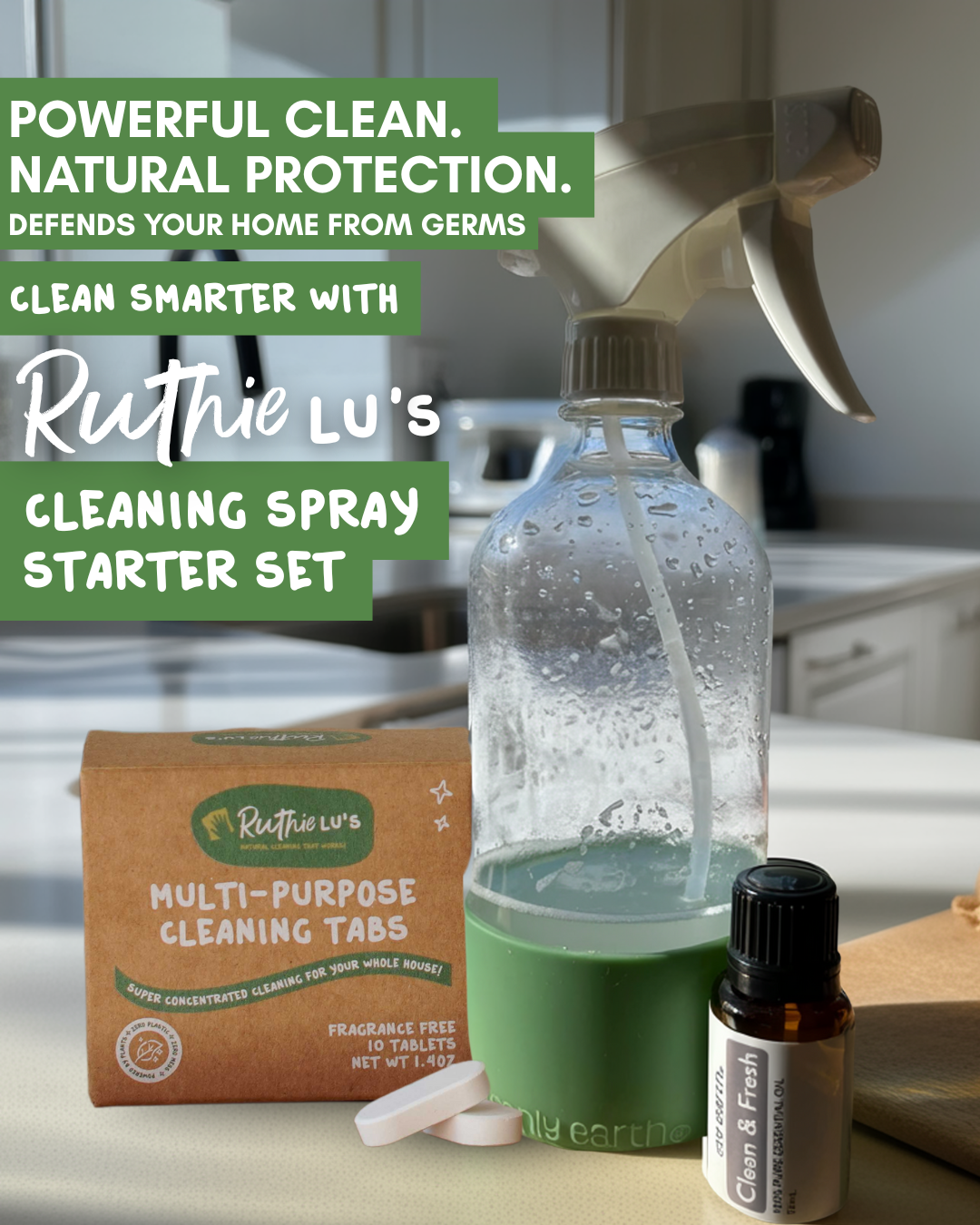 The Smarter Way to Clean: Natural Protection with Ruthie Lu’s Cleaning Spray Starter Set