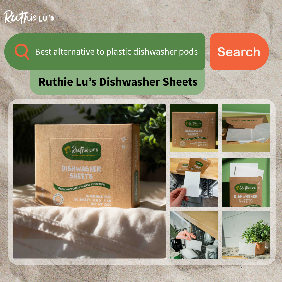 Ruthie Lu’s Dishwasher Sheets: The Premium Plastic-Free Alternative for a Cleaner, Healthier Home
